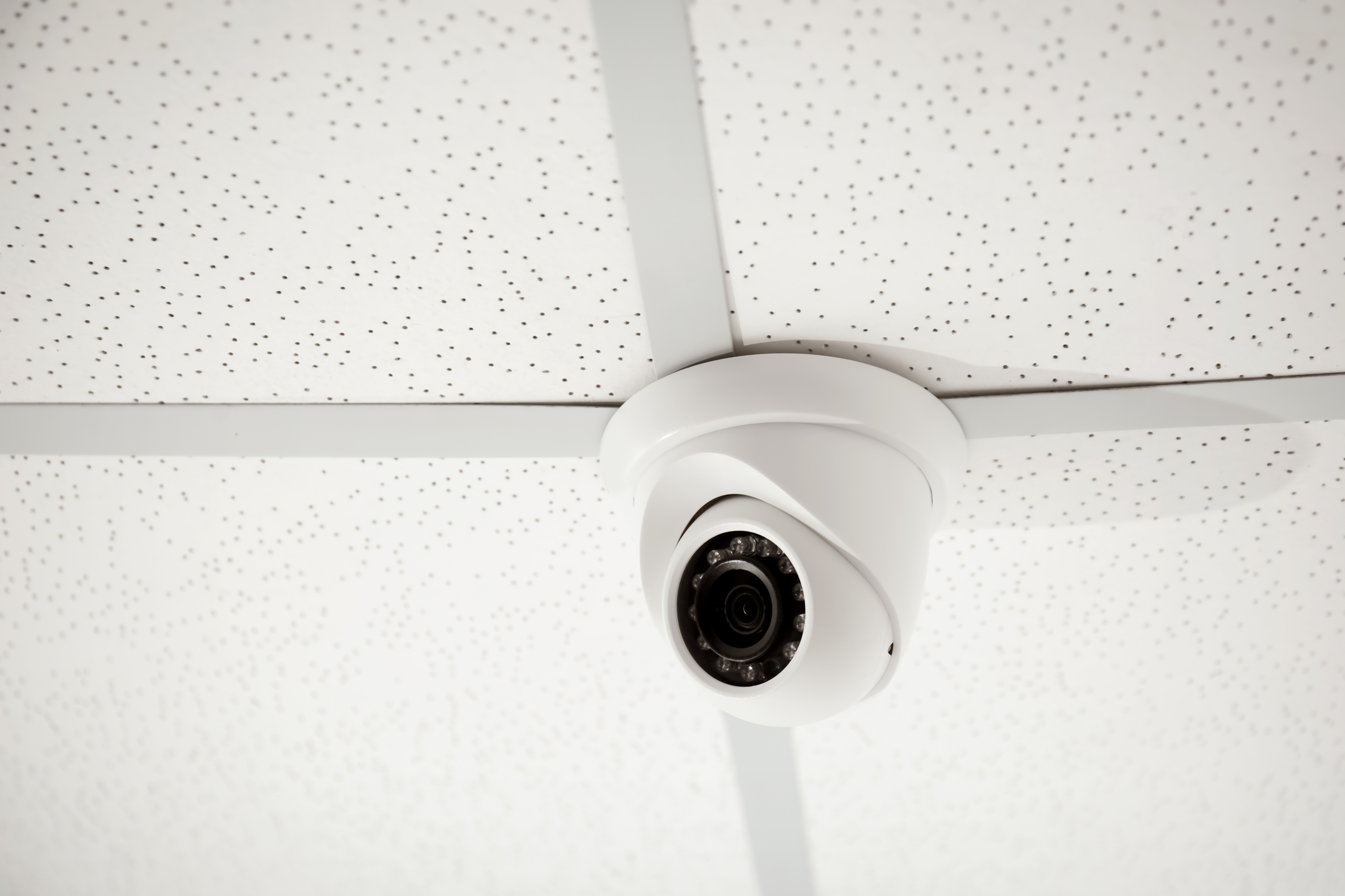 Modern CCTV Security Camera Installed Indoors